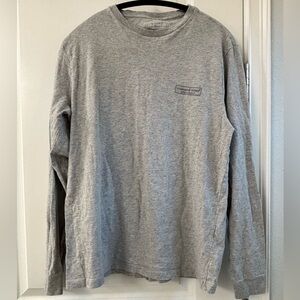 VINEYARD VINES Women Light Gray Long Sleeve 100% Cotton Size Small